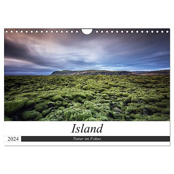 Island - Natur im Fokus (Wandkalender 2024 DIN A4 quer), CALVENDO Monatskalender, Dieter Weck