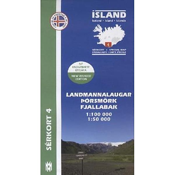 Island - Sérkort Landmannalaugar, Pórsmörk, Fjallabak. Iceland / Islande