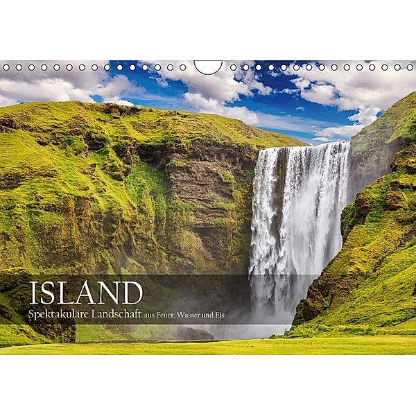Island - Spektakuläre Landschaft aus Feuer, Wasser und Eis (Wandkalender 2018 DIN A4 quer), Patrick Rosyk