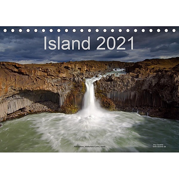 Island (Tischkalender 2021 DIN A5 quer), Jörg Dauerer