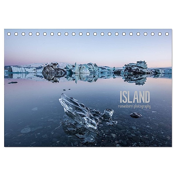 Island (Tischkalender 2024 DIN A5 quer), CALVENDO Monatskalender, Roman Burri