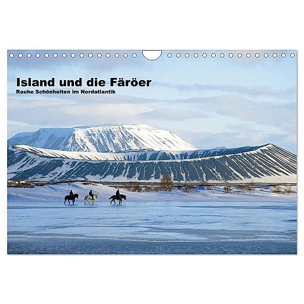 Island und die Färöer (Wandkalender 2024 DIN A4 quer), CALVENDO Monatskalender, Reinhard Pantke