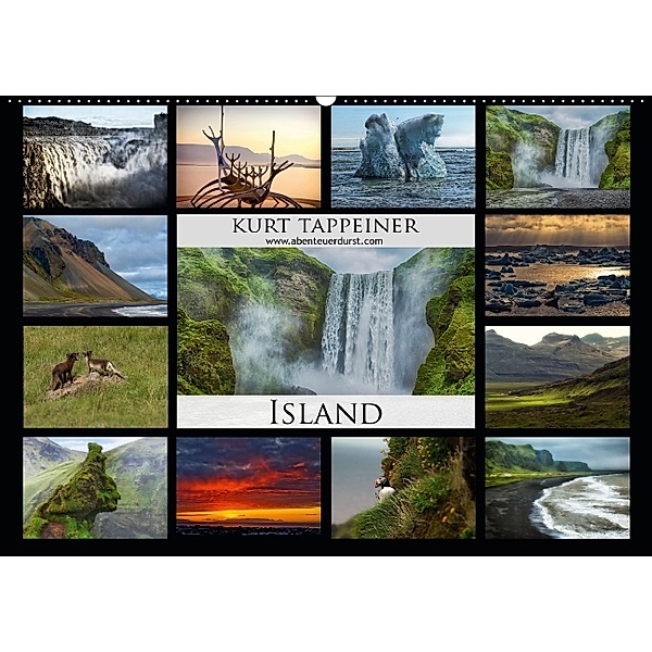 Island (Wandkalender 2014 DIN A2 quer), Kurt Tappeiner