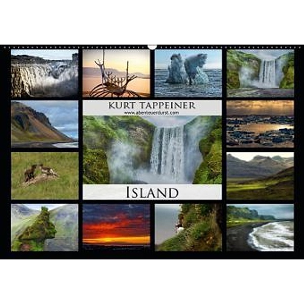 Island (Wandkalender 2016 DIN A2 quer), Kurt Tappeiner