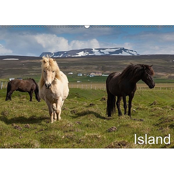 Island (Wandkalender 2018 DIN A2 quer), Helmut Gulbins
