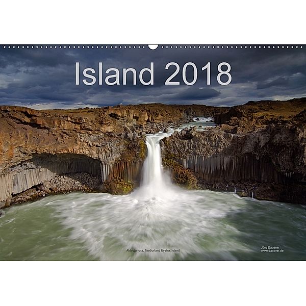 Island (Wandkalender 2018 DIN A2 quer), Jörg Dauerer