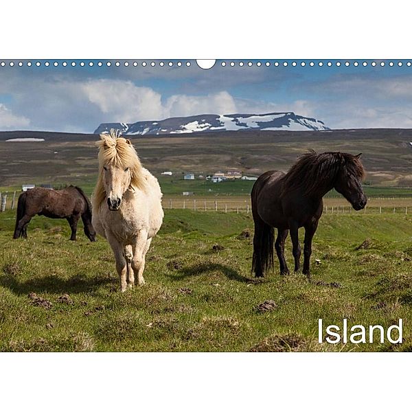 Island (Wandkalender 2023 DIN A3 quer), Helmut Gulbins