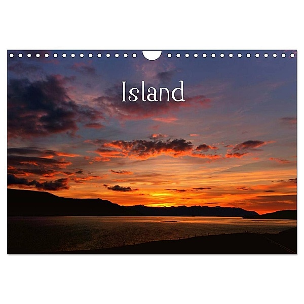 Island (Wandkalender 2024 DIN A4 quer), CALVENDO Monatskalender, Klaus Gerken