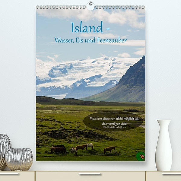 Island - Wasser, Eis und Feenzauber (Premium, hochwertiger DIN A2 Wandkalender 2023, Kunstdruck in Hochglanz), © Alexandra Burdis