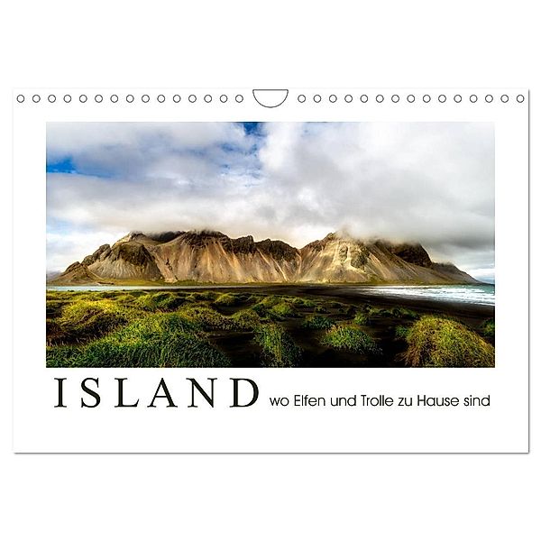 Island wo Elfen und Trolle zuhause sind (Wandkalender 2025 DIN A4 quer), CALVENDO Monatskalender, Calvendo, Dirk Sulima