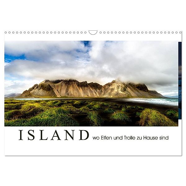 Island wo Elfen und Trolle zuhause sind (Wandkalender 2025 DIN A3 quer), CALVENDO Monatskalender, Calvendo, Dirk Sulima