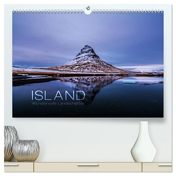 Island - Wundervolle Landschaften (hochwertiger Premium Wandkalender 2025 DIN A2 quer), Kunstdruck in Hochglanz, Calvendo, Frank Paul Kaiser