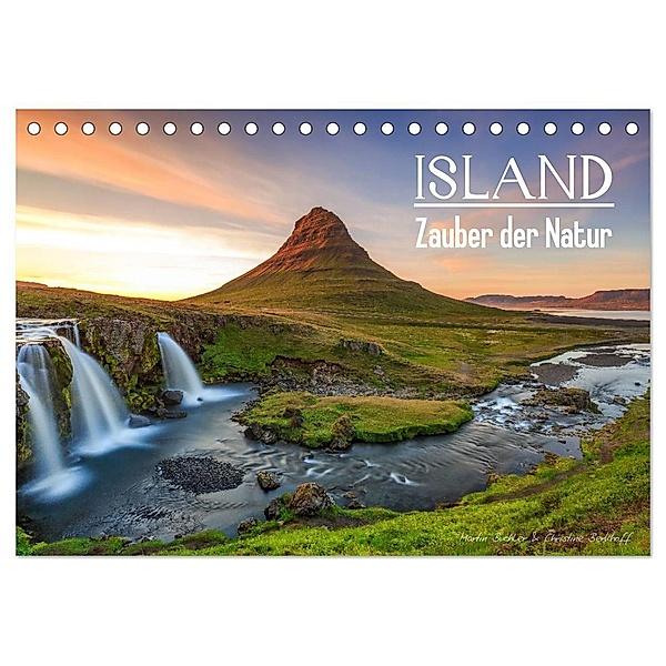 ISLAND - Zauber der Natur (Tischkalender 2024 DIN A5 quer), CALVENDO Monatskalender, Martin Büchler und Christine Berkhoff