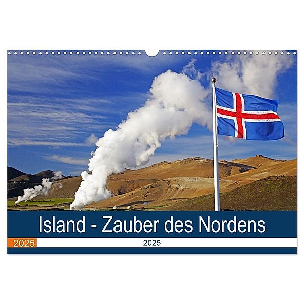 Island - Zauber des Nordens (Wandkalender 2025 DIN A3 quer), CALVENDO Monatskalender, Calvendo, Reinhard Pantke
