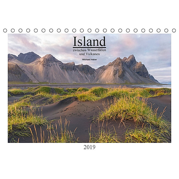 Island: zwischen Wasserfällen und Vulkanen 2019 (Tischkalender 2019 DIN A5 quer), Michael Heber