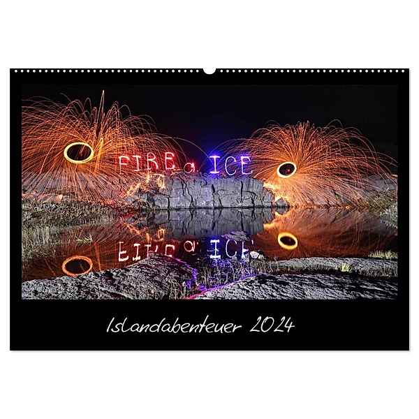 Islandabenteuer 2024 (Wandkalender 2024 DIN A2 quer), CALVENDO Monatskalender, Gunnar Heilmann