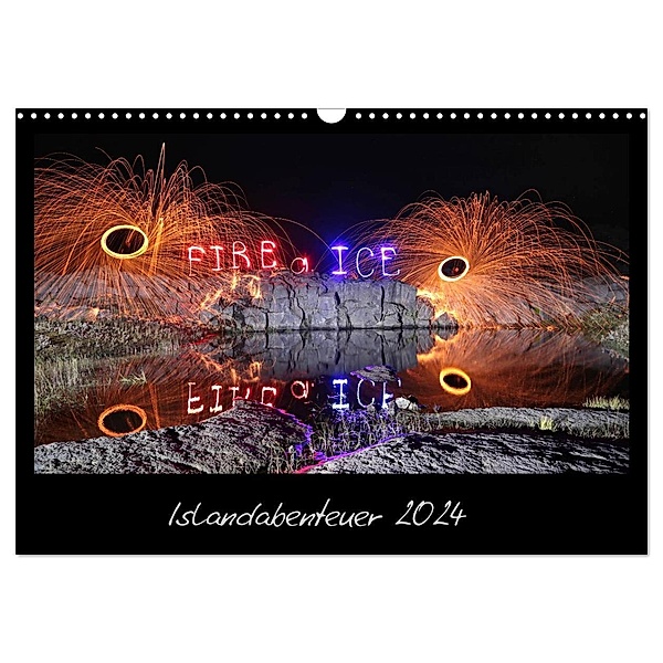 Islandabenteuer 2024 (Wandkalender 2024 DIN A3 quer), CALVENDO Monatskalender, Gunnar Heilmann