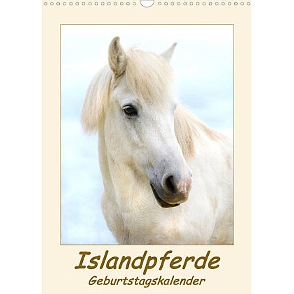 Islandpferde Geburtstagskalender (Wandkalender 2022 DIN A3 hoch), Angelika Beuck