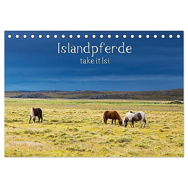 Islandpferde take it Isi (Tischkalender 2024 DIN A5 quer), CALVENDO Monatskalender, Klaus Gerken