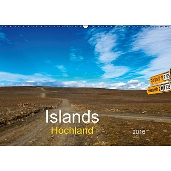 Islands Hochland (Wandkalender 2016 DIN A2 quer), Heinz Pompsch