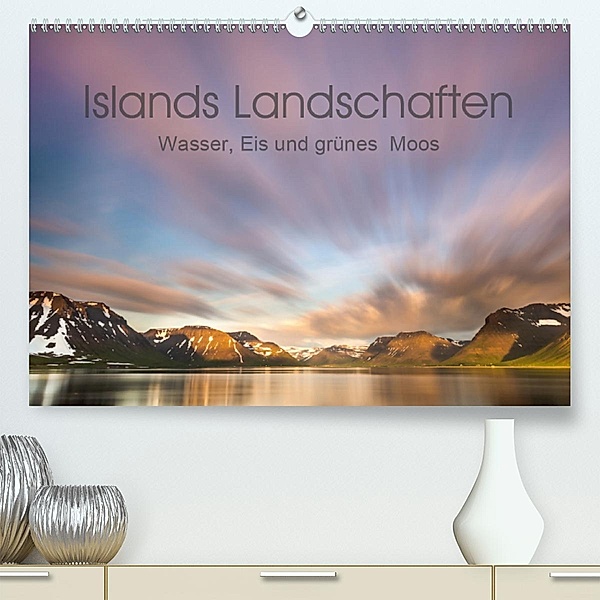 Islands Landschaften - Wasser, Eis und grünes Moos (Premium-Kalender 2020 DIN A2 quer), Salke Hartung