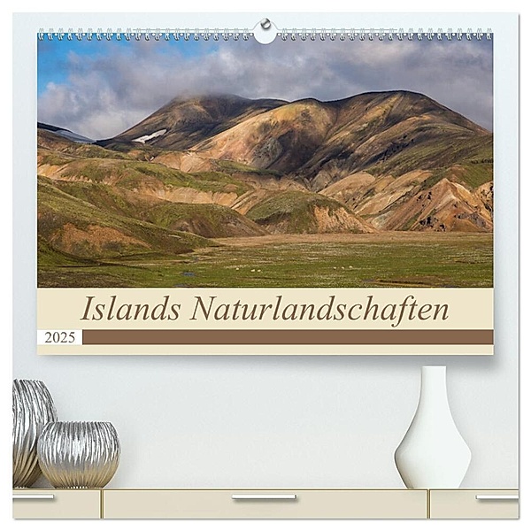 Islands Naturlandschaften (hochwertiger Premium Wandkalender 2025 DIN A2 quer), Kunstdruck in Hochglanz, Calvendo, Olaf Jürgens