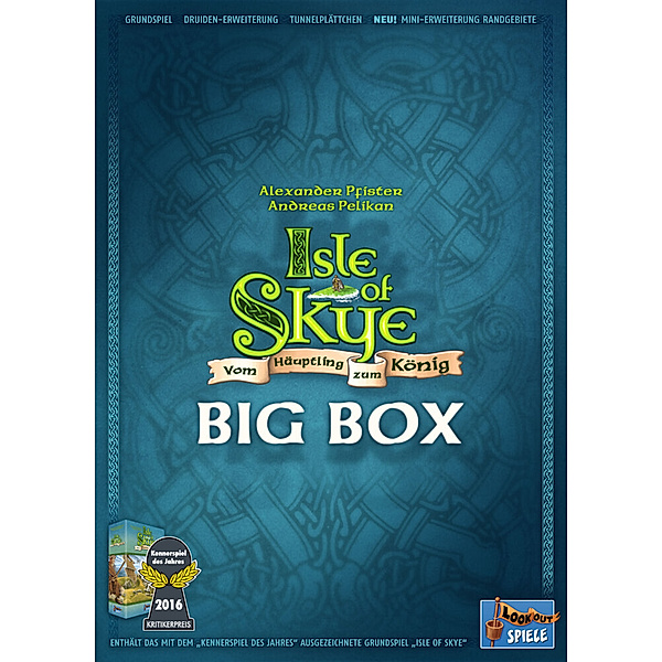 Asmodee, Lookout Spiele Isle of Skye Big Box, Alexander Pfister, Andreas Pelikan