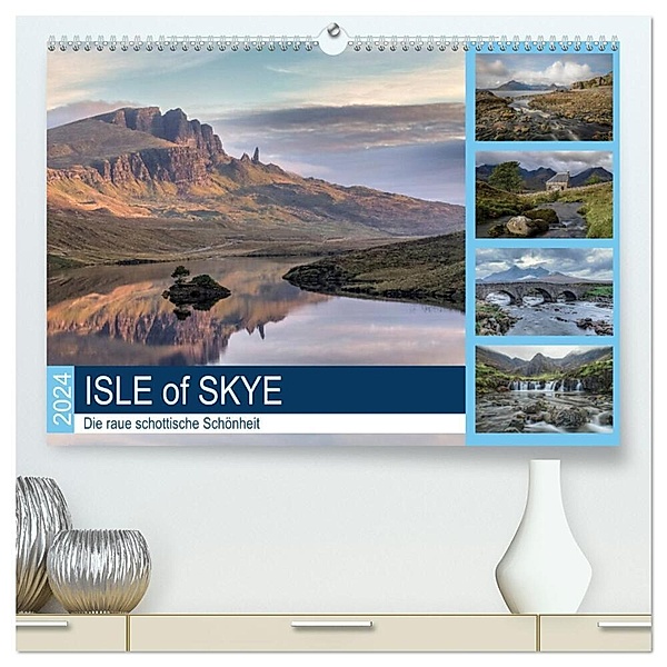 Isle of Skye, die raue schottische Schönheit (hochwertiger Premium Wandkalender 2024 DIN A2 quer), Kunstdruck in Hochglanz, Joana Kruse