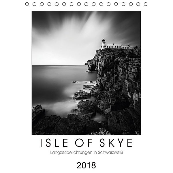 Isle of Skye - Langzeitbelichtungen in Schwarzweiß (Tischkalender 2018 DIN A5 hoch), Thomas Bichler