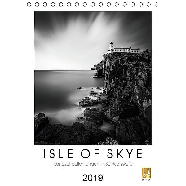 Isle of Skye - Langzeitbelichtungen in Schwarzweiß (Tischkalender 2019 DIN A5 hoch), Thomas Bichler