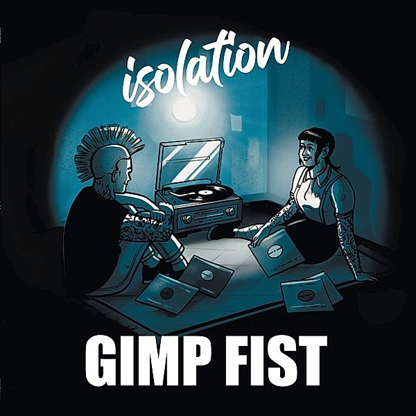 Isolation (Transparent Blue w/ White Splashes Vinyl), Gimp Fist