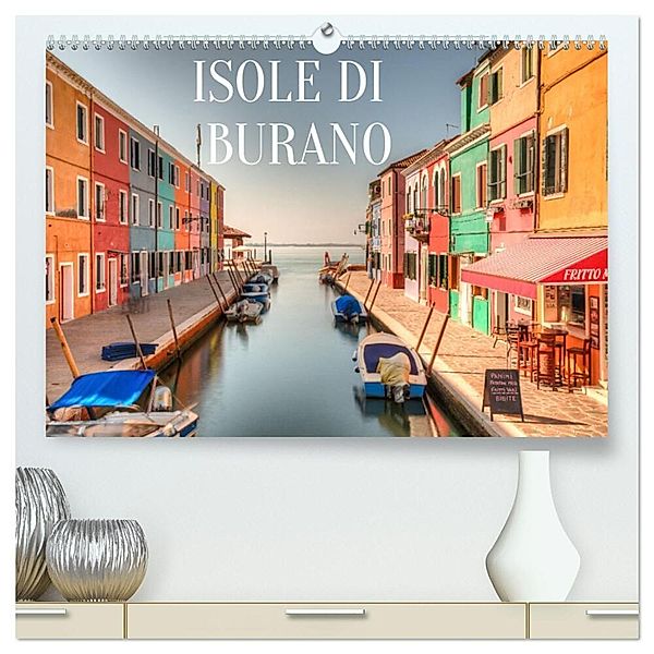 Isole di Burano (hochwertiger Premium Wandkalender 2024 DIN A2 quer), Kunstdruck in Hochglanz, Sascha Haas Photography