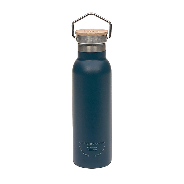 LÄSSIG Isolier-Trinkflasche ADVENTURE 0,48 l in blau