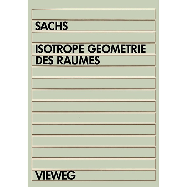 Isotrope Geometrie des Raumes, Hans Sachs