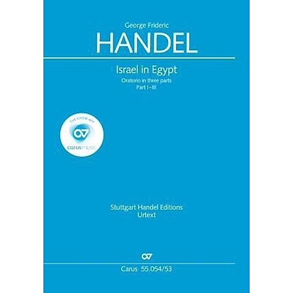 Israel in Egypt, Klavierauszug.Pt.-I-III, Georg Friedrich Händel