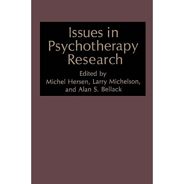 Issues in Psychotherapy Research / NATO Science Series B: