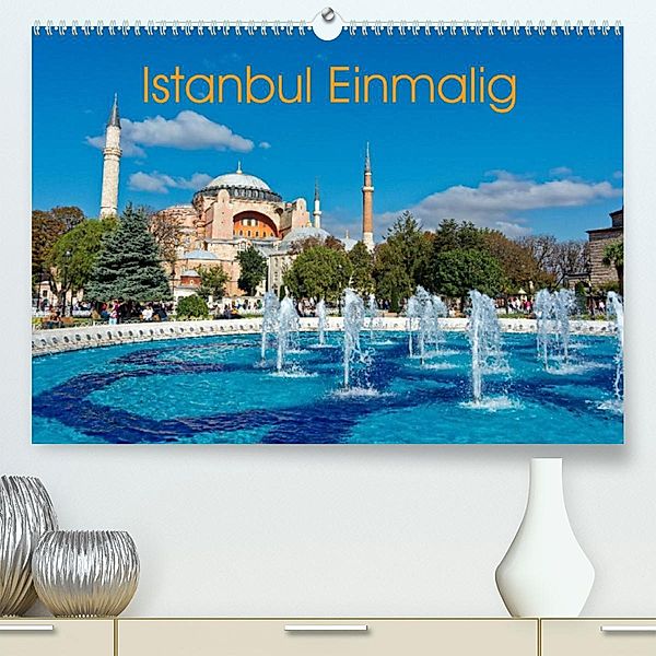 Istanbul Einmalig (Premium, hochwertiger DIN A2 Wandkalender 2023, Kunstdruck in Hochglanz), Borg Enders