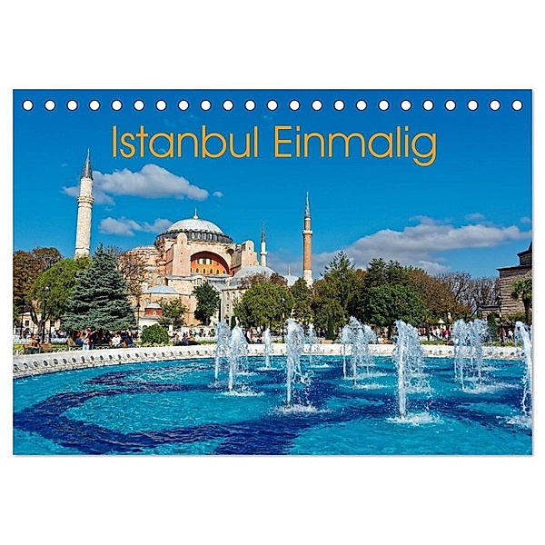 Istanbul Einmalig (Tischkalender 2024 DIN A5 quer), CALVENDO Monatskalender, Borg Enders