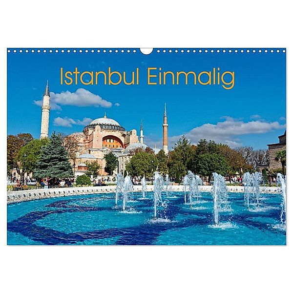 Istanbul Einmalig (Wandkalender 2024 DIN A3 quer), CALVENDO Monatskalender, Borg Enders