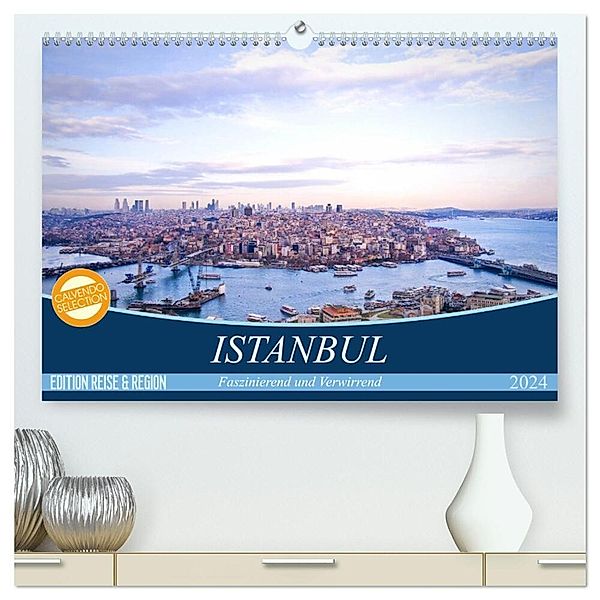 Istanbul - Faszinierend und Verwirrend (hochwertiger Premium Wandkalender 2024 DIN A2 quer), Kunstdruck in Hochglanz, Claudia Wiens