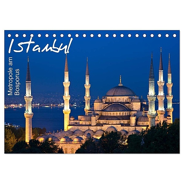 Istanbul - Metropole am Bosporus (Tischkalender 2024 DIN A5 quer), CALVENDO Monatskalender, Juergen Schonnop