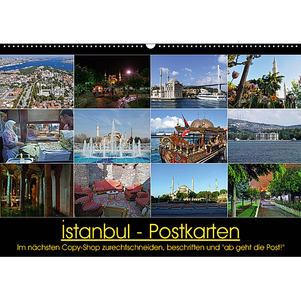 Istanbul Postkarten (Wandkalender 2019 DIN A2 quer), Claus Liepke