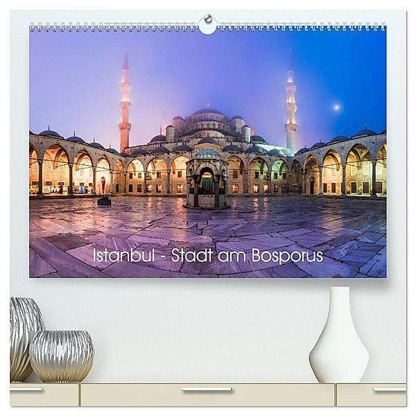 Istanbul - Stadt am Bosporus (hochwertiger Premium Wandkalender 2024 DIN A2 quer), Kunstdruck in Hochglanz, Jean Claude Castor I 030mm-photography