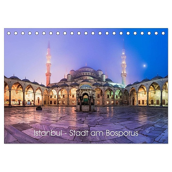 Istanbul - Stadt am Bosporus (Tischkalender 2024 DIN A5 quer), CALVENDO Monatskalender, Jean Claude Castor I 030mm-photography