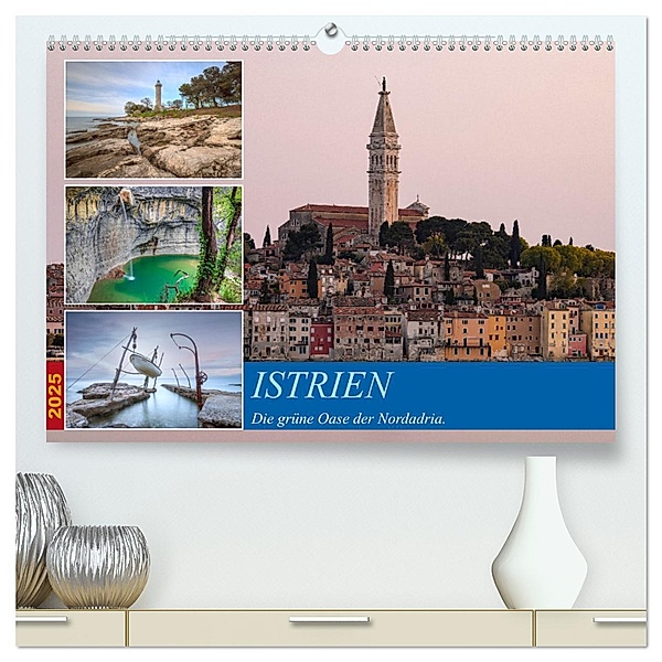 Istrien - Die grüne Oase der Nordadria. (hochwertiger Premium Wandkalender 2025 DIN A2 quer), Kunstdruck in Hochglanz, Calvendo, Joana Kruse