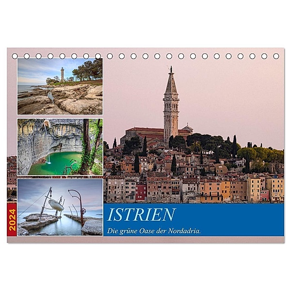 Istrien - Die grüne Oase der Nordadria. (Tischkalender 2024 DIN A5 quer), CALVENDO Monatskalender, Joana Kruse