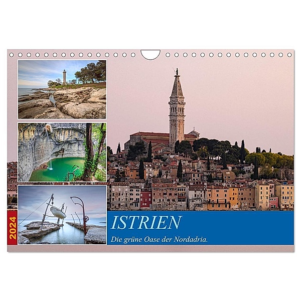 Istrien - Die grüne Oase der Nordadria. (Wandkalender 2024 DIN A4 quer), CALVENDO Monatskalender, Joana Kruse