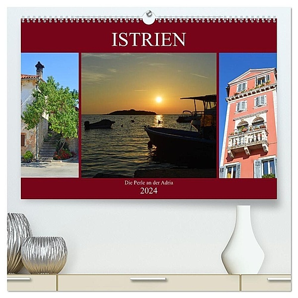 Istrien - Die Perle an der Adria (hochwertiger Premium Wandkalender 2024 DIN A2 quer), Kunstdruck in Hochglanz, Sascha Stoll