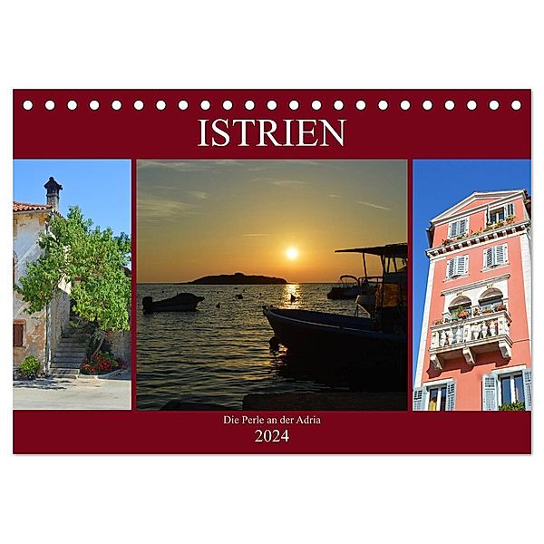 Istrien - Die Perle an der Adria (Tischkalender 2024 DIN A5 quer), CALVENDO Monatskalender, Sascha Stoll