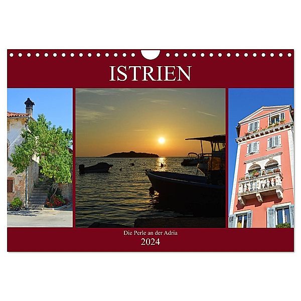 Istrien - Die Perle an der Adria (Wandkalender 2024 DIN A4 quer), CALVENDO Monatskalender, Sascha Stoll